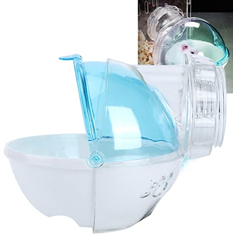 KIMISS Cage Métallique pour Hamster avec Bac à Sable de Bain – Bac à Litière pour Salle de Bain pour Petits Animaux | Idéal pour Les Hamsters, Les Souris et Autres Petits Rongeurs (Blue)