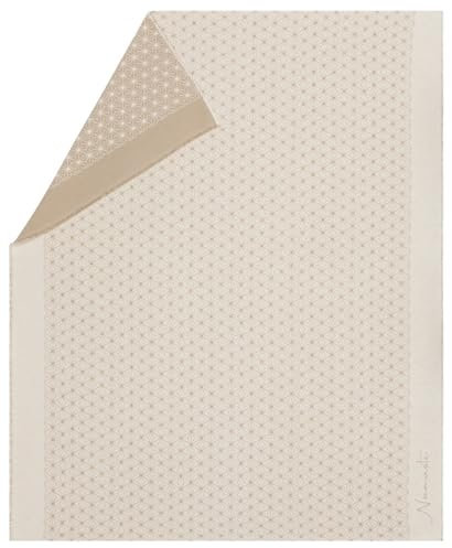 David Fussenegger Yogadecke Nova 'Namasté' 180 x 145 cm Rohweiß