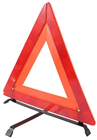 Anneome Triangolo di Emergenza Riflettente Telaio Triangolare Pieghevole per Auto, Segnale di Avvertimento Stradale, Leggero e Durevole per Sicurezza in Caso di Guasto e Sosta
