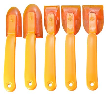 5 attrezzi per la rimozione della malta in gomma raschietti per la pulizia delle articolazioni in ceramica e superfici multiple di finitura di raschietti in silicone spatola