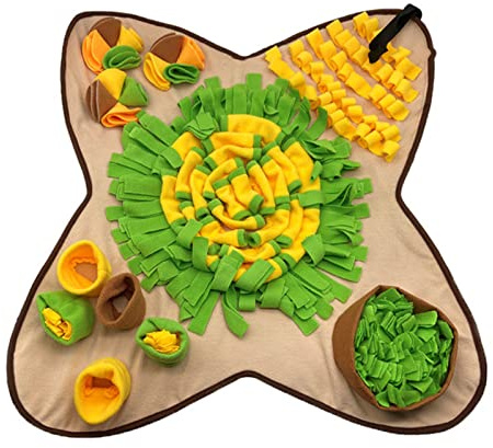 Cani da compagnia Alimentazione Lenta Alimentazione Interattiva Sniff Cane Giocattolo In Pile Morbido Erba Pad Per Animali Domestici Per Grandi Interattivi