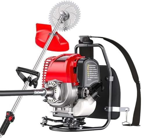 Kit Tagliabordi E Tagliaerba A Zaino A Benzina 4 Tempi 1000W, 35.8CC 1.4HP Per Manutenzione Versatile Proprietà, Taglio, Rasatura Con Basso Rumore, 7000 Giri/min