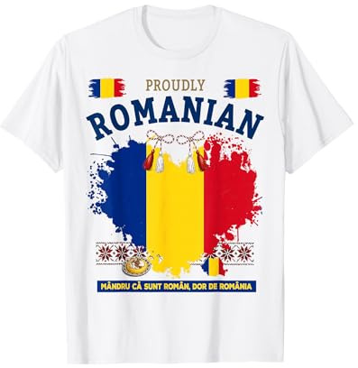 Romania Flag Outfit Idea for Kids & Romanian Costume Themed T-Shirt