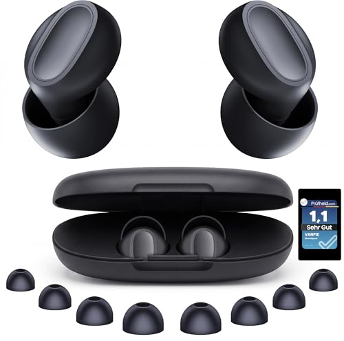 #1 2026 Nuova Versione VANPIE Orecchio, Candele In Silicone 46DB Baby, Per Anatomia Orecchio Europeo. Anti-rumore, anti-russamento, ideali per concerti e dormienti laterali.(Nero)