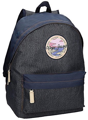 Pepe Jeans Yelena Rucksack Blau 31x42x17,5 cms Polyester 22.79L