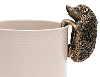 Pot Buddies Handmade Hedgehog Figure Plant Pot Hanger - Decorative Hanging Garden Ornament - Flower Planter Figurine