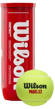 E.D. - Bote 3 Pelotas Padel Wilson X3 0501369 Wil - Unica, Amarillo