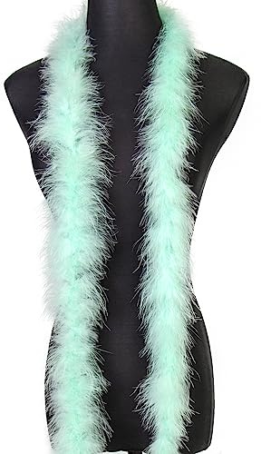 2 meter 20 g fluffig marabou mintgrön fjäderboa för gör-det-själv hantverk sömnad trim hem bröllop fest juldekoration