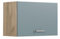 Vicco Hängeschrank R-Line, hängender Küchenschrank, Blau-Grau/Goldkraft Eiche, 60 cm Flach