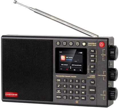 CHOYONG LC90 Internet Radio Professional Multi-Functional SmartMulti-Band WIFI/4G Global Version choyoung FM/LW/MW/SW/SSB Portable Shortwave Radio Bluetooth TFCard All World Radios