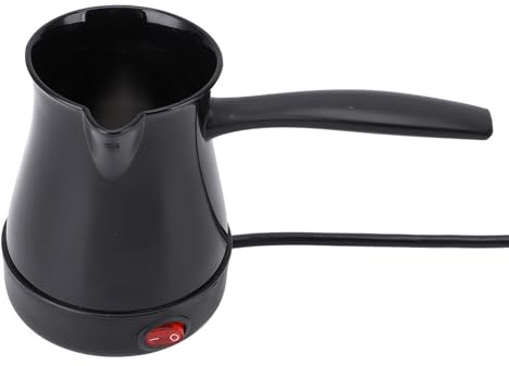 Fockety Caffettiera Turca Elettrica, Caffettiera Elettrica Araba, Greca e Turca in Acciaio Inossidabile da 600 W 300 ML, Caffettiera Antiscottatura Portatile con Riscaldamento Uniforme