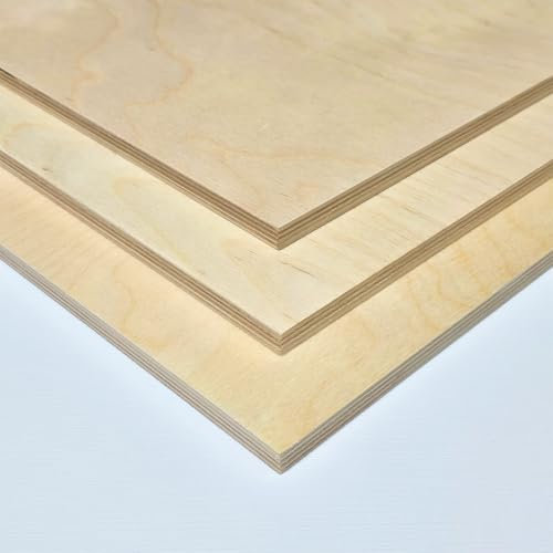 AtHaus Contreplaqué 10mm | Panneaux multiplis | Feuilles de bois | Panneaux en bois | Contreplaqué bouleau | Découpes au choix: 120x10 cm