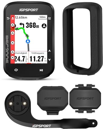 iGPSPORT BSC200S cykeldator trådlös, 2,4 tums färgskärm GPS ruttnavigering cykel hastighetsmätare, Bluetooth ANT+ med kontinuerlig inspelning