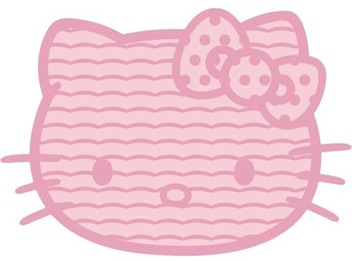 Gamelle pour Chien en Silicone Hello Kitty - Bol antidérapant, Pliable et Portable, pour Les Voyages, Les promenades et l'alimentation Quotidienne