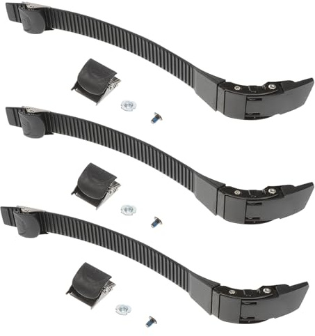 Hohopeti 3 Juegos Correas Ajustables para Patines de Línea con Hebillas de Repuesto Negras Accesorios y Fáciles de Instalar para Reemplazo Zapatos de Patinaje