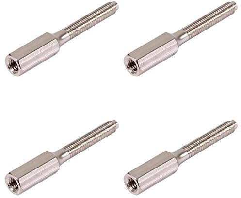 M3.5 x 35mm Brass Extension Studs Ideal for Extending Sockets and Switch Screws x4