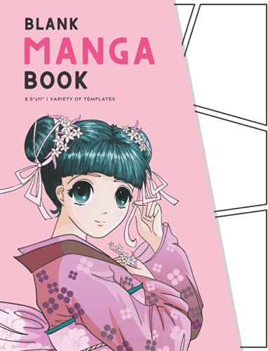 Blank Manga Book: Create Your Own Manga & Anime Sketchbook – Cute Kawaii Anime Girl Blank Manga Panels Pages | Anime Manga Drawing Book Kit Blank ... Storyboard Sketchbook Fantasy Romance Pink