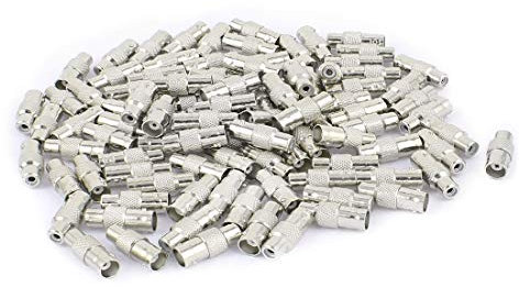 New Lon0167 100Pcs BNC Female to RCA Female Jack RF Coaxial Cable Connector Adapter for CCTV Camera(100Pcs BNC-Buchse auf Cinch-Buchse R_F_SS Koaxialkabel Stecker Adapter für CCTV-Kamera