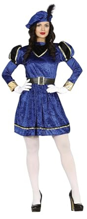 Disfraz de Paje Real Azul para Mujer