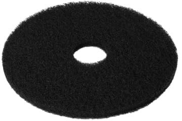 ARDELY Disco pad estropajo abrasivo para limpieza, abrillantadao y decapado para Rotativa 20 pulgadas (50 cm) (NEGRO)