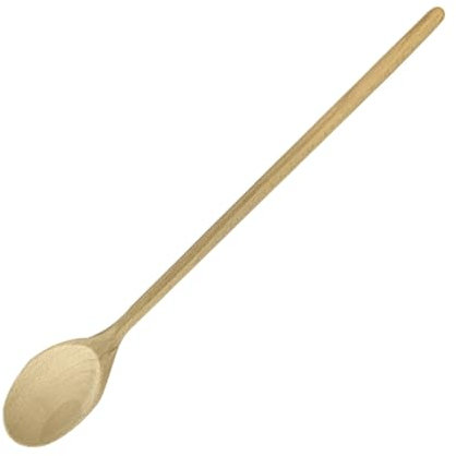Fackelmann Cucchiaio da cucina lungo in legno di faggio FSC, Mestolo naturale per sughi, salse e preparazioni in casseruola, Utensile resistente e sostenibile, 40 cm