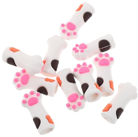 Vaguelly 10 Pinzas De Manicura Con Forma De Pata De Gato Cubiertas Para Uñas Tijeras Tapas De Silicona Para Manicura Fundas Para Cutículas Fundas De Silicona Para Herramientas De