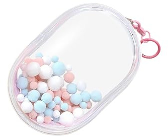mophrati Bolsa de PVC Transparente para exhibir muñecas, Ideal para coleccionistas, Ideal para Guardar Mini muñecas, para Guardar Varias Figuras de acción, Resistente Estuche Transporte para