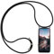 Verco Kordel Handyhülle für Mate 20, Handykette für Huawei Mate 20 Hülle mit Band 2. Generation Case zum umhängen, Schwarz