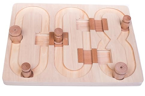 My Intelligent Dogs Agent 008 - Interactive Wooden Puzzle Toy for Dogs, Fun Brain Game for Intelligence Training, Challenging Mental Stimulation for Smart Dogs