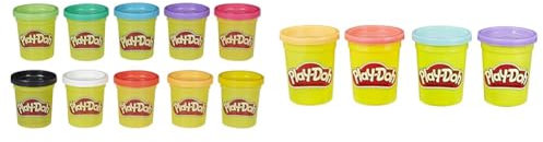 Play-Doh Farbenkiste mit 10 Dosen à 56 g 29413F03 Multicolor & erPack Sweet, tolle Farben für Kinder ab 2 Jahren, 112gDosen