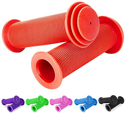Manopole per bicicletta per bambini, 22 mm, con massima sicurezza, protezione dagli urti, lunghezza 105 mm, per scooter, triciciclo, bicicletta per bambini