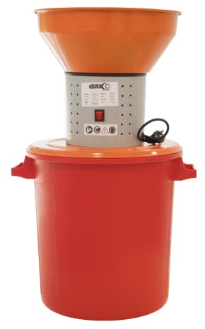 Bricoferr - Kornkvarn kapacitet 50 l 2 000 W – BFM20005 – orange och grå