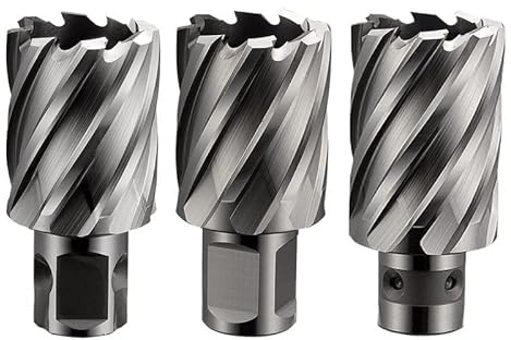 borr HSS-E ringformig skär Hålsåg Kärnborr för magnetborr 12-60mmx25mm Universal/Weldon/Fein Quick-in skaft (Color : Universal Shank, Size : 13x25)