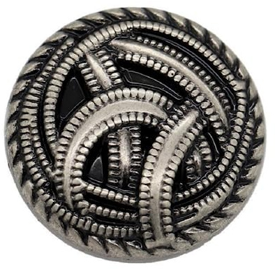 10 st klädknappar – retro metall syknappar skaft rund formad knappsats för kavaj, kostymer, rock, uniform, jacka (silver, 23 mm)