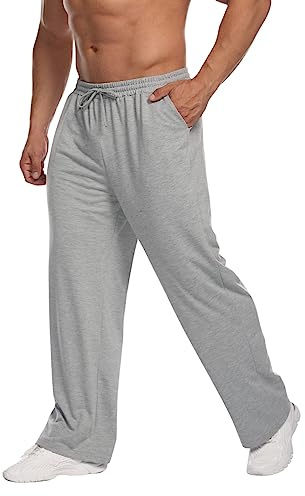 Deyeek Pantalones Deportivos para Hombre, Pantalones de Jogging Sueltos, Pantalones de chándal, Pantalones de Exterior, Pantalones Largos Holgados, Pantalones de Ocio Informales