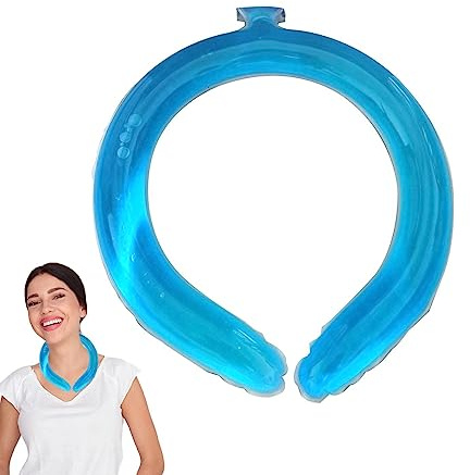 Impacco di ghiaccio freddo al collo - Tubo refrigerante per collo | Impacchi per collo di raffreddamento indossabili e riutilizzabili, tubi di raffreddamento per corpo del collo per