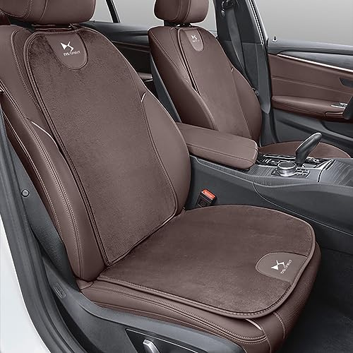 NURCIX Car Seat Backrest Anti-Slip Pad Cashmere Protector Cover for DS SPIRIT DS4S DS5 5LS DS3 DS4 DS6 DS7 DS9 WILD RUBIS Deesse,Mocha Brown-4pc