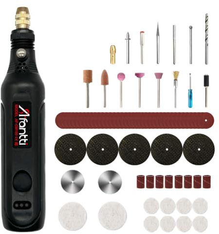 Afantti Mini Cordless Rotary Tool Kit Small Detail Sander Grinder Pen