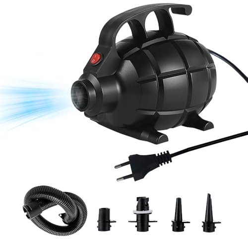 Gobesty Pompa ad aria elettrica per materasso ad aria, 600 W, pompa elettrica con 4 ugelli, pompa ad aria elettrica per gonfiare, gonfiare, pompa per materasso ad aria gonfiabile, galleggiante