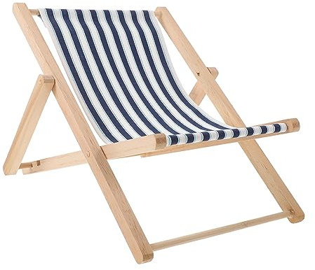 QUMIIRITY Mediterraner Strandstuhl Dekoration Großer Holz Liegestuhl Für Kinderzimmer Stilvolle Wohnaccessoire Für Festliche Anlässe Und Mediterrane Themenräume Aus Holz Und Stoff Gefertigt