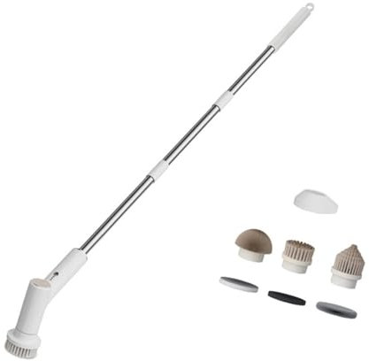 HuadaXtai Autolaveuse électrique pour Un Nettoyage Efficace de La Salle de Bain et de La Cuisine, Télescopique