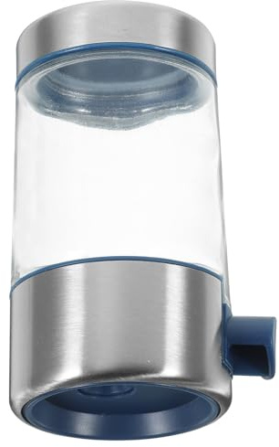 BESPORTBLE Salière Doseuse en Acier Inoxydable 304 Flacon en Verre Transparent Distributeur de Sel par Pression 1 Pièce Saupoudreuse à Épices Cuisine et Camping Verseur de Sel Pratique et