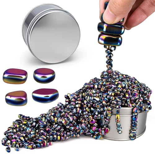 Easter Basket Stuffer Gifts, Ferrite Putty Magnetic Fidget Toys for Adults, Desk Toy for Men Sensory Autism ADHD Office, Cool Gadgets for Stress Relief, Fidget Putty Stones Beads for Valentines Day