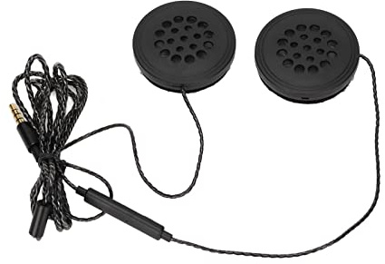 Stylebest Trådbunden Motorcykelhjälm Headset Högkvalitativ Stereohörlur för Racing och Utomhusbruk ABS Black 1 Unit