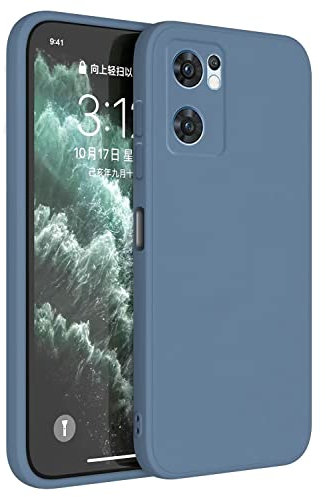 Topme Funda para OPPO Find X5 Lite/OPPO Reno7 5G (6.43 Inches) Carcasa Caja Case Estuche, Funda Protectora de Piel de Silicona TPU - Lavanda Gris