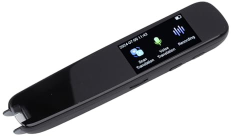 Übersetzer-Stiftleser, Digitaler Scanner-Stift für Meetings, Reisen, 13 Sprachen, 112 Sprachübersetzungen, Offline-Nutzung, Intelligenter Lesestift mit Scanfunktion