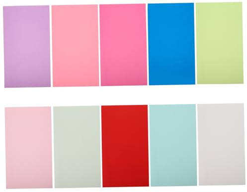 jojofuny 10piezas Traje De Cuero Sintético Efecto Gelatina Esmerilada Material Para Manualidades Lámina De Cuero Para Manualidades Para Proyectos De Costura