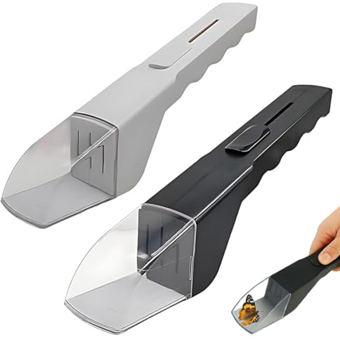 JUGUTA Trampa Para Arañas Y Cucarachas, 2 Pcs Atrapador De Arañas Transparente De Mano, Dispositivo Portátil De Captura De Insecto, Para El Hogar Y El Jardín