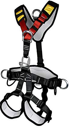 CJHZQYY Ensembles de Harnais de sécurité Ensembles Mousquetons Totale du Corps Protection Absorbant Les Chocs Ceinture, Anti-Chutes Ceinture De SéCurité for Travaux AéRiens en Plein Air