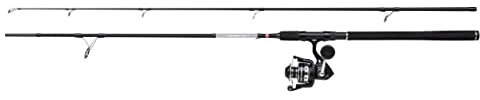 PENN Pursuit IV Spinnruten- und Rollen-Combos - Salzwasser-Spinnfischen für Seebarsch, Barsch, Seelachs, Lippfisch, 2.44m |20-40g, Black Silver